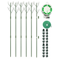 Monstera Plant Support Clips Ties Set Plant Support Stakes Moss Pole for Indoor Plants Green. 