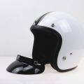 ✿Ready stock Universal Black 3-Snap Motorcycle Helmet Peak Lens Open Face Sun Shade Visor Shield. 
