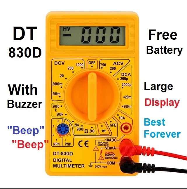 DT830D%20Mini%20LCD%20Digital%20Multimeter%20Voltmeter%20Voltage%20Ampere%20Ohm%20Tester%20DC%20AC%20Ammeter%20Power%20Meter%20Test%20With%20Probe%20Buzzer%20and%20Free%20Battery%20-%20Image%202