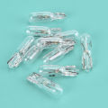 10Pcs 12V 1.2W T5 Glass Light Bulb Dashboard Instrument Panel Brake Light Bulbs. 