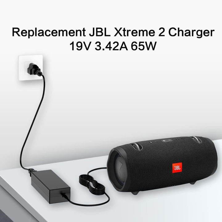 19V Charger for JBL Xtreme, Xtreme 2, Boombox 1 2 Waterproof Portable Bluetooth Speaker Replacement Power Cord