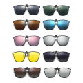 EB Polarizing Clip On Sunglasses UV400 Photochromic Goggles Outdoor Anti Glare Square Glasses for Cycling Driving Fishing Hiking. 