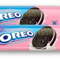 Cadbury Oreo Strawberry Cream Chocolatey Sandwich Biscuits 120g (pack of 2) Unique SAM. 