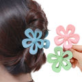 Fashion Hollow Large Flower Shape Plastic Hair Claws Clips Elegant Accessories For Women. 