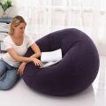 Large Inflatable Sofa Chair Bean Bag Flocking PVC Garden Lounge Beanbag Outdoor Furniture Camping Backpacking Bags(A). 