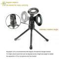 Professional Condenser Mic Sound Podcast Studio Microphone with Tripod Stand. 