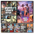 A4 Sized Poster GTA Gaming Grand Theft Auto Wall Posters for Girls and Boys. 