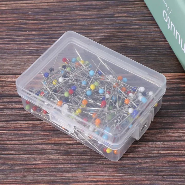 250%20Pieces%20Sewing%20Pins%20Ball%20Glass%20Head%20Pins%20Straight%20Quilting%20Pins%20For%20Dressmaker%20Jewelry%20Decoration%20-%20Image%204