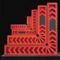 90 Degree Right-Angle Ruler Plastic Woodworking Right Angle Auxiliary Positioner Carpenter Square Rulers Measuring Tools. 