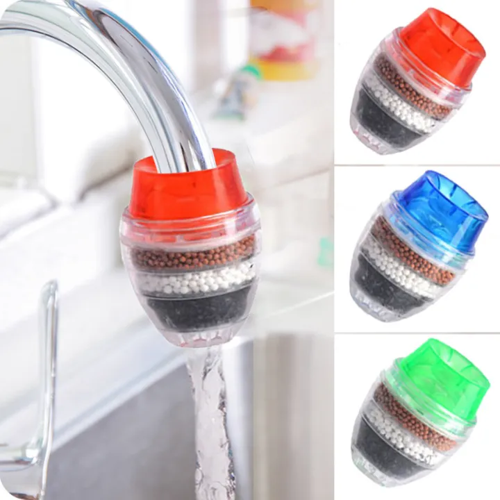 Home Kitchen Clean Faucet Tap Activated Carbon Water Purifier 5 Layer Faucet Filter Clean Water Home Improvement Water Filter