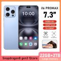 MengshanBargain price 2025 High Quality For i16 Pro Max 7.3 Inch LCD Display Touch Screen Android OLED Display Panel Dynamic Moblie Phones. 