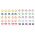 Watercolor Watercolor dots wall stickers Vibrant Hand drawn Colorful Circles hand drawn wall decals Removable Pink blue wall. 