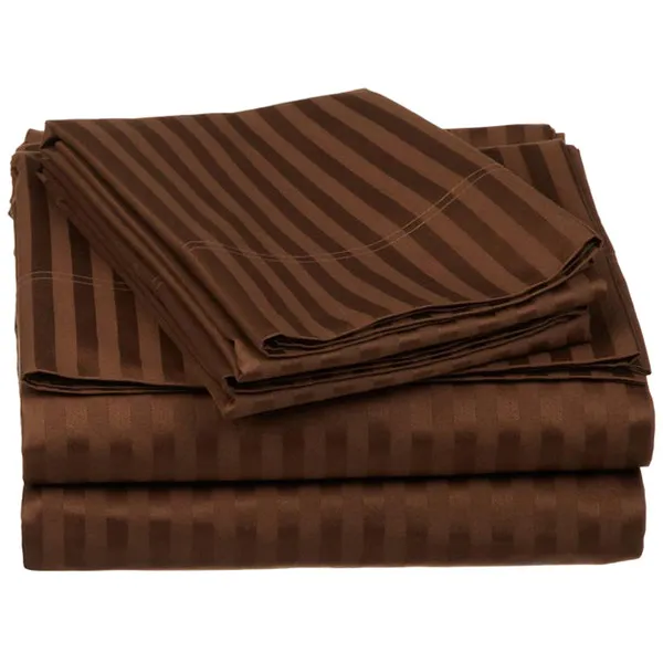 Egyptians Cotton Striped Bedsheets 230CM X 250CM (90" ×100")