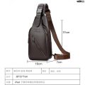 Fu Xiu Gu Bag Men's Single Men ︾ Kangaroo Leisure New Backpack Men's Bags Tide Brand Chest Sports USB Crossbody Bag Men's Bag Luke Shoulder ". 