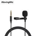 collar mic Clip-on Collar Lavalier Lapel Mic 1.5m 3.5mm jack Wired Microphone Lavalier Lapel Microphone. 