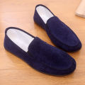 【ThinkWay】Spring Canvas Shoes Men's Casual Slip-on Corduroy Loafers Lightweight Laceless Loafers Old Beijing Cloth Shoes. 