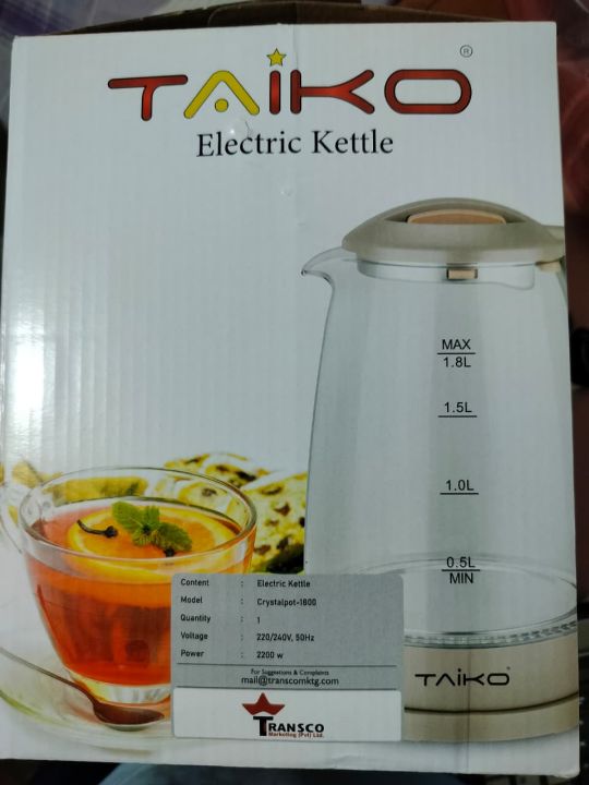 Electric%20glass%20kettle%201.8-L%20Taiko%20Kettle%20Beutiful%20Glass%20Disign%20Kettle%20Kitchen%20Kettle%20Glass%20Tea%20Kettle%20Stainless%20Steel%20Electric%20Kettle%20LED%20Indicator%20Auto%20Shut-Off%20&%20Boil-Dry%20Protection,%20BPA%20Free,1.8-Liter,%20Black%20-%20Image%203