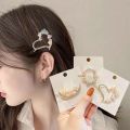 Korean Daisy Flower Rhinestone Hairpin / Women Exquisite Bangs Hair Clips / Girls Hair Accessories. 