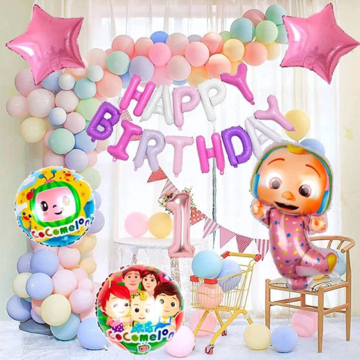 5%20Pcs%20Foil%20Balloons%20Cocomelan%20Pink%20Birthday%20Party%20Decorations%20-%20Image%202