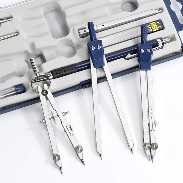 9Pc%20Geometry%20Set%20Metal%20Compass%20Geometry%20Precision%20Tool%20for%20Student,%20Circle%20Drawing%20Tool%20and%20Architecture%20Drafting%20Kits%20-%20Image%207