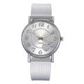 Yfashion Women's Watch Casual Mesh Belt Love Heart-shaped Ladies Quartz Watch. 