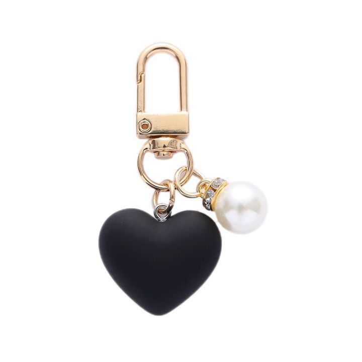 Matte%20Black%20White%20Heart%20Pendant%20Keychain%20Romantic%20Pearl%20Tag%20Key%20Ring%20Accessories%20Cute%20Bag%20Hanging%20Ornaments%20Car%20Trinket%20Keyring%20-%20Image%206