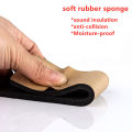 Rubber Self Adhesive Sponge Seal Strip Eva Black Single Sided Seal Strip Soundproof Anti- Foam Tape Gasket. 