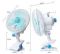 NEW 220V 180 Degree Adjustable Mini Desktop Fan High-Speed Air Desk and Clip On Fan With Fan Head Clamp For Dormitory Office | INeedz AS0027. 