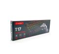 T-Wolf T17 Metal Mixed RGB Wired Gaming Mechanical Keyboard. 