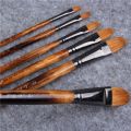 6 s/Set Paintibrush Oil Paint weasel hair Water Color Paint Brush Acrylics Drawing Brush Art Supplies paint brushes for artist. 