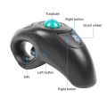 Digital Wireless Trackball Mouse Ergonomic Design 2.4GHz Finger Using Track Ball Mause Handheld Optical Mice for Android TV PC. 