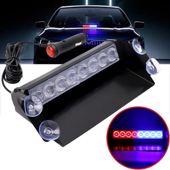 8%20LEDs%20Car/Truck%20VIP%20Emergency%20Flasher%20Dash%20Strobe%20Warning%20Light%20Day%20Running%20Flash%20Led%20Police%20Lights%203%20Flashing%20Modes%2012V%20with%20Metal%20Cover%20-%20Image%202