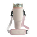 Water Bottle Carrier Bag Compatible with 40oz Tumbler with Handle, Water Bottle Holder with Adjustable Shoulder Strap. 