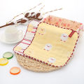 6 Layer 25x25cm Baby Towel Bath Towels Face Washcloth Muslin squares Cotton Hand Wipe Gauze for new born Bathing Feeding Kids Handkerchief. 