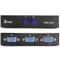 2 Port VGA monitor Switch selector Box 1 in 2 out 2 in 1 out hub. 