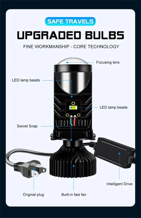Y6D%20H4%20Hi%20Lo%20Beam%20LED%20Projector%20Lens%20Headlight%2090W%2012V%20-%20Image%203