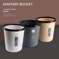 Strong Loading High Keep Tidy Home Classroom Study Room Striped Wastebasket Waste Bin For Daily Life. 