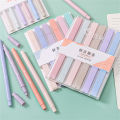 6PCS Double Tip Highlighter Pens Kawaii Candy Color Manga Markers Pastel highlighter set Stationery. 