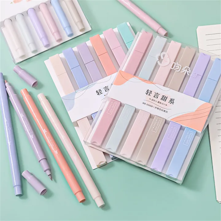 6PCS%20Double%20Tip%20Highlighter%20Pens%20Kawaii%20Candy%20Color%20Manga%20Markers%20Pastel%20highlighter%20set%20Stationery%20-%20Image%208