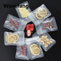 Wenefang zip lock bags Flat Translucent Frosted Plastic Storage Zip Lock Bag Food Nut Snack Cereal Scented Tea Candy Gift Heat Sealing Package PouchesShipping Bags. 
