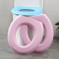 1/4Pcs Waterpoof Toilet Seat Mat Soft EVA Reusable Toilet Lid Cover Closestool Protector O-shape Toilet Cushion Pad Bathroom Decor. 