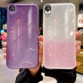 AnDyH Phone Case for Vivo Y91C Y1S 1820 1929 Vivo Y95 Y93 Y91 Y91i 1807 1816 1817 1811 High End Flash Powder Gradient Transparent All Inclusive Camera Protection Casing. 
