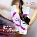 Bellose Keratin Shampoo+Conditioner 210ml For Normal Hair make your hair strong yet soft and provide extra brilliance while cleansing .. 