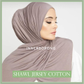 Shawl Jersey Cotton Premium - Shawl Ironless, Shawl Lazy, Tudung Lazy Shawl, Shawl Sejuk, Jersey Shawl, Tak Perlu Gosok, Hijab, Kain Sejuk dan Lembut, Selesa, Murah!. 