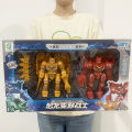 〓Official Authorization〓COD〓 Dinosaur Transformation Robot   Children's Superman Transformation Toy Suit   Training Educational Institutions Night Market Toys Wholesale 〓COD〓. 