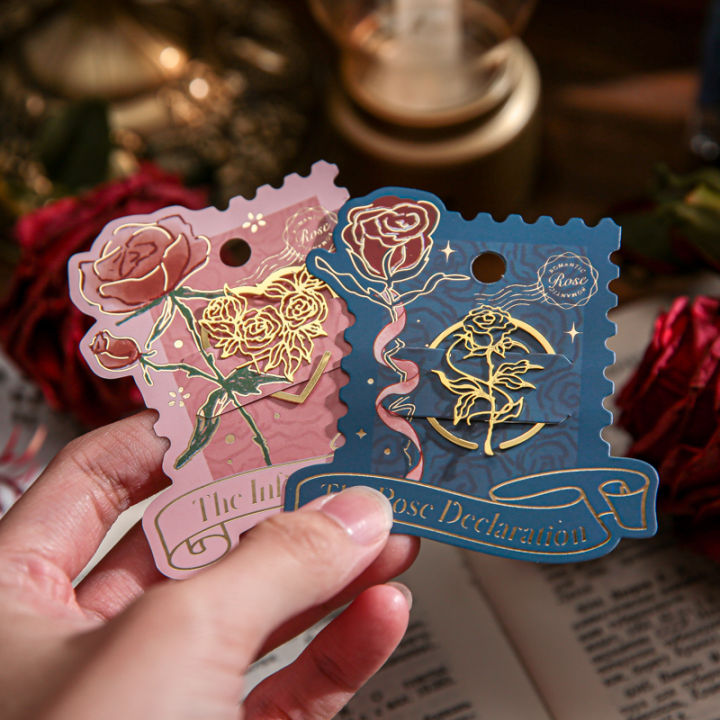Mr.%20Paper%20Metal%20Bookmark%20Rose%20Code%20Series%20Simple%20High%20Profile%20Level%20Hollow%20Bookmark%20Pocket%20Decorative%20Reading%20Clip%20-%20Image%202
