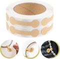 500/1000 s Portable Jewelry Price Tag Brown Self Adhesive Barbell Stickers DIY Necklace Tool Ring Bracelet Exhibitor Packaging. 