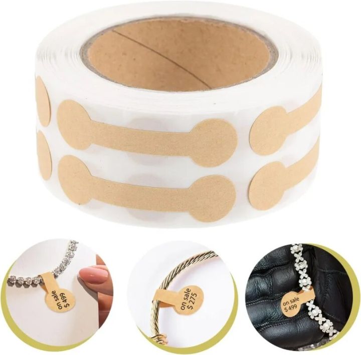 500/1000%20s%20Portable%20Jewelry%20Price%20Tag%20Brown%20Self%20Adhesive%20Barbell%20Stickers%20DIY%20Necklace%20Tool%20Ring%20Bracelet%20Exhibitor%20Packaging%20-%20Image%203