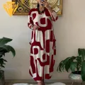 Women Retro Dress Floral Print Plus Size Maxi Dress with Pockets Loose Fit Long S ve O Neck A-line Ankle Length Women's Dress Spring Women Dress. 