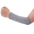 Level 5 HPPE Cut Resistant Arm Sleeves Thickened Anti-Scratch Protective Arm Sleeves for Car Repair Outdoor Handling Work Protection Fingerless Arm Sleeves. 